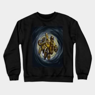 12 faces  Flying in space Crewneck Sweatshirt